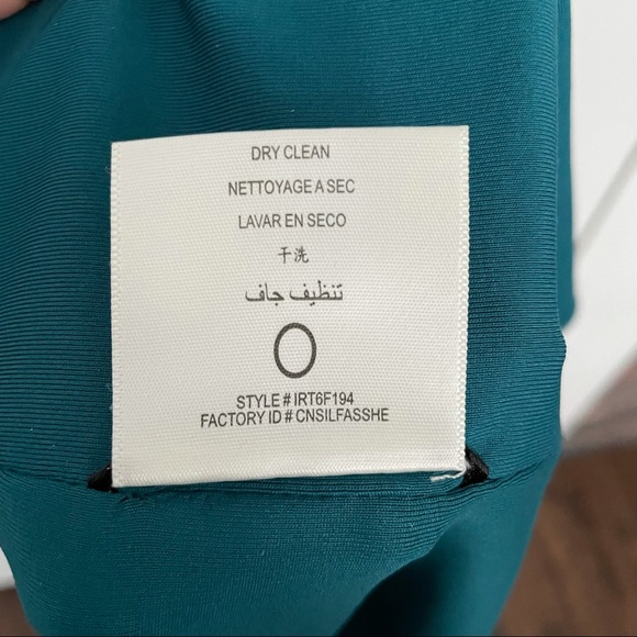 BCBGMaxAzria Teal Gown size XS - Picture 7 of 9